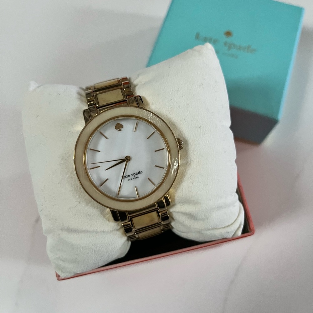 Kate Spade Gold and Ivory Tortoise Watch